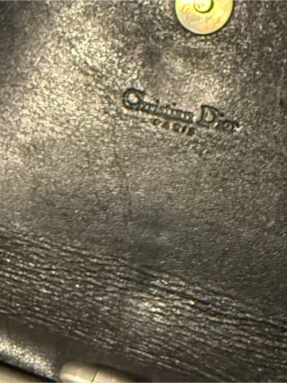 Christian Dior Black Oblique Trotter Bifold Kisslock Wallet